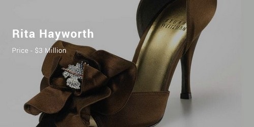 stuart weitzman rita hayworth heels $3 million
