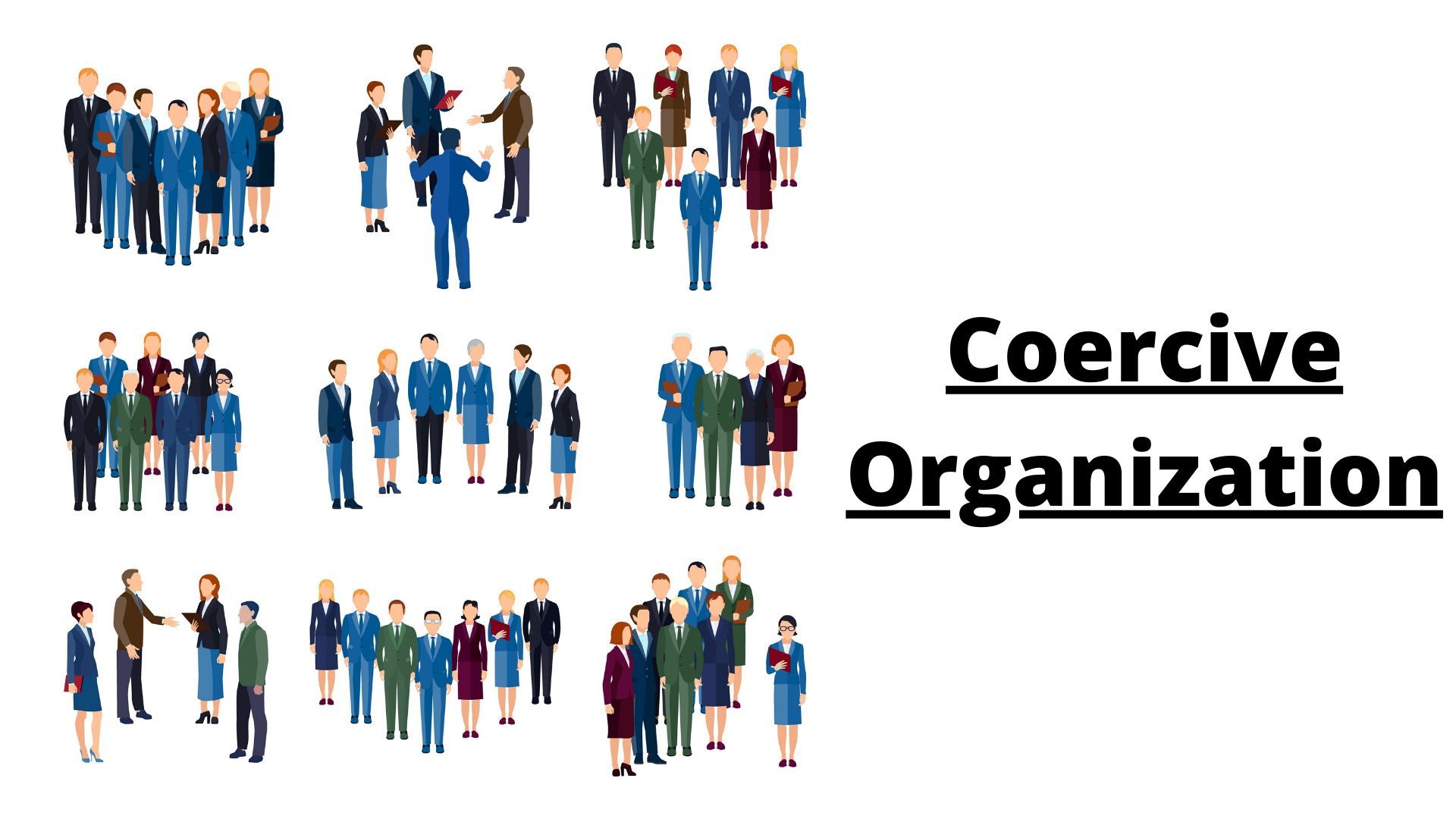 Meaning and understanding of the coercive organization