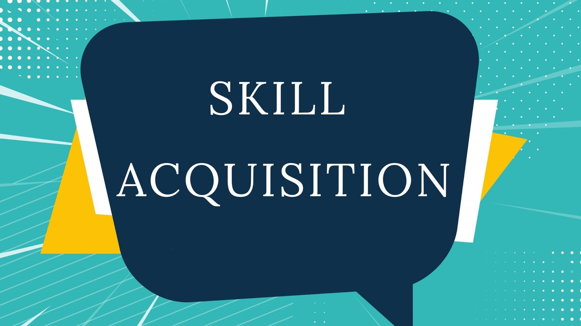 an essay on skill acquisition