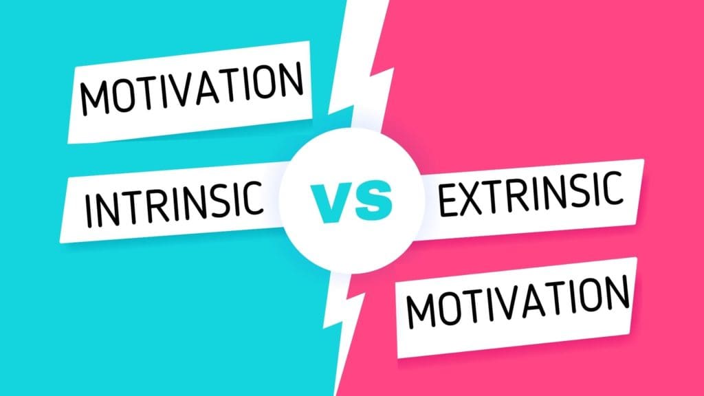 intrinsic motivation vs extrinsic motivation definitions
