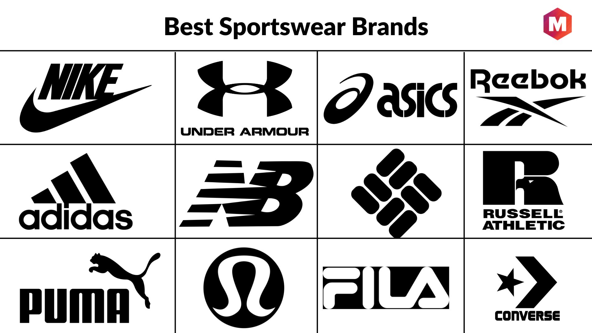 famous sports brand logos and names