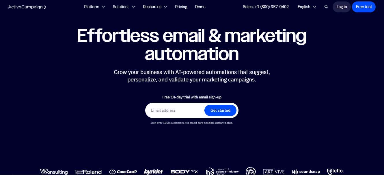 ActiveCampaign Email Marketing Platform