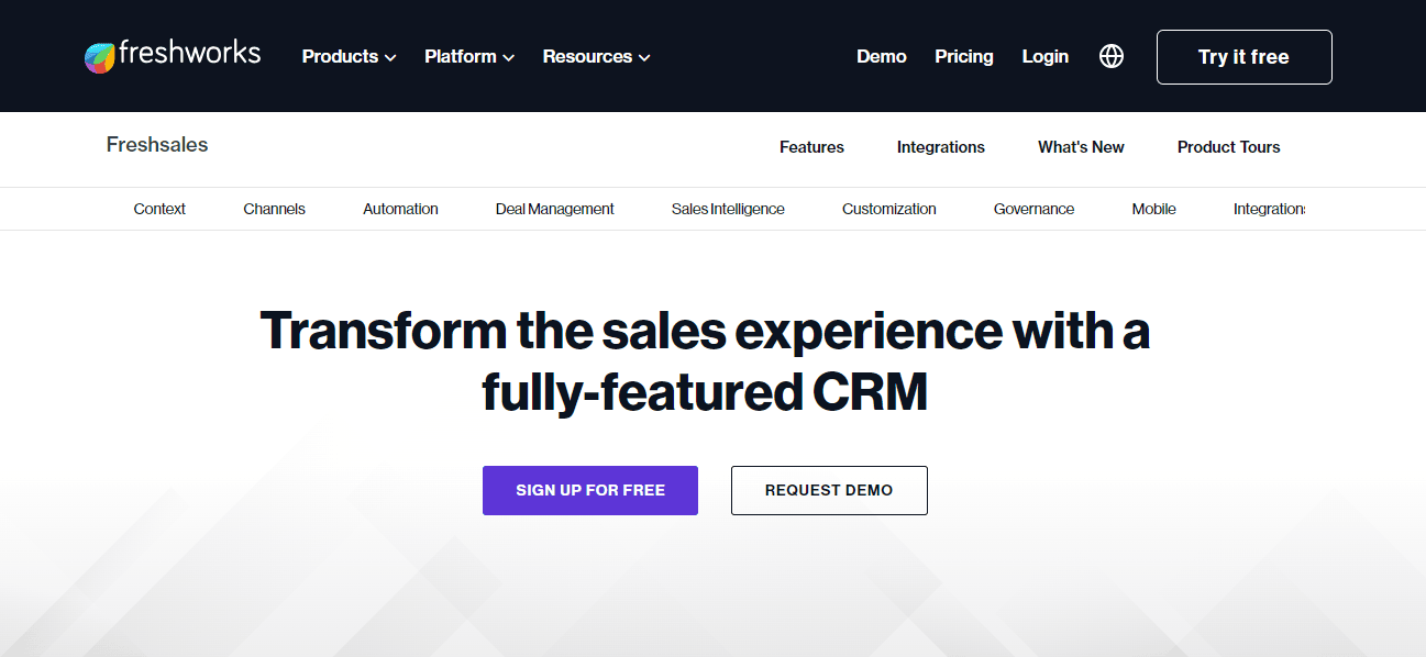 Freshsales CRM Example