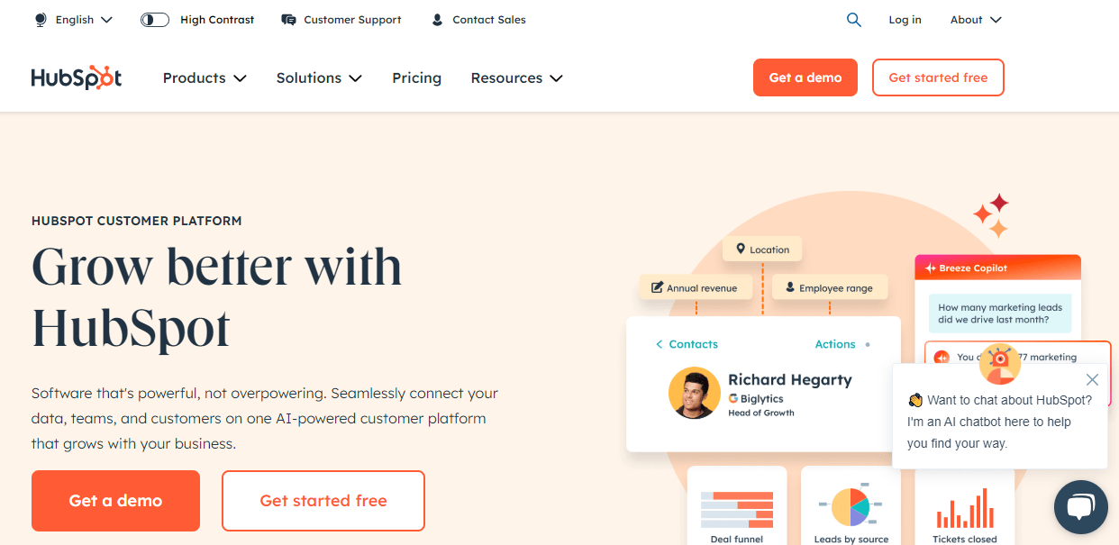 Hubspot CRM Features and Prices