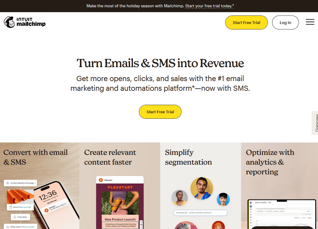 MailChimp,one of the best email marketing software