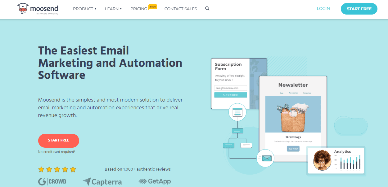 Moosend Mail Marketing Platform