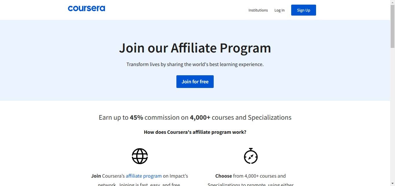 Coursera - Affiliate Marketing Program