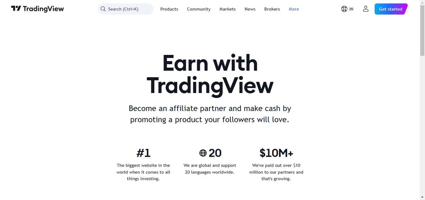 TradingView - Highest Paying Affiliate Program