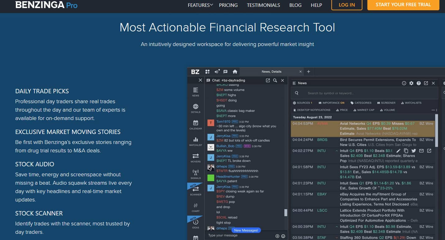 Benzinga Pro